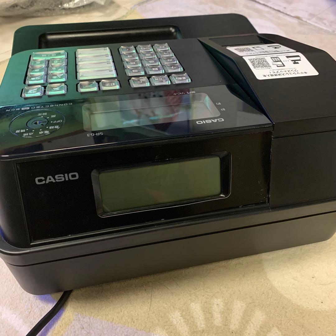 電子レジスター ブラック カシオ インボイス対応 レジ黒 sr-g3-ex