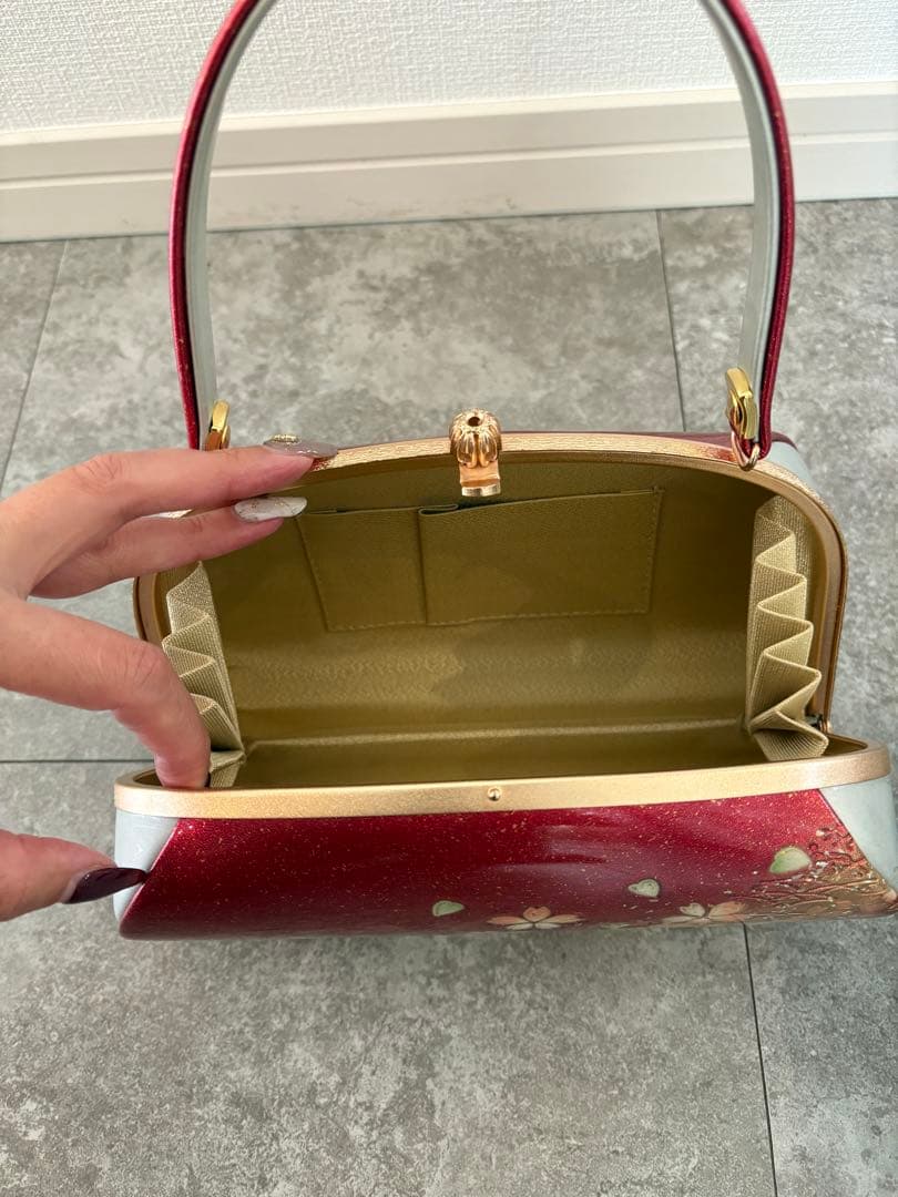 成人式に⭐︎和装用バッグと厚底草履セット