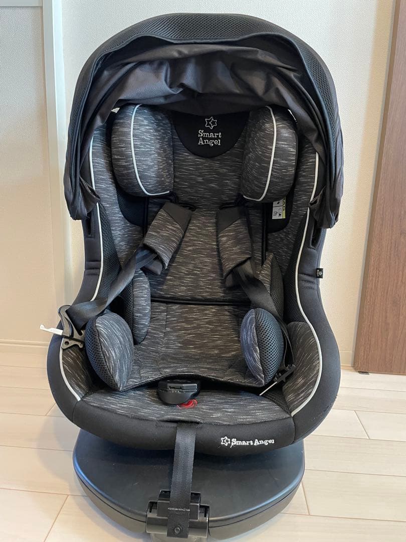 Smart Angel 回転式チャイルドシート ブラック/グレー