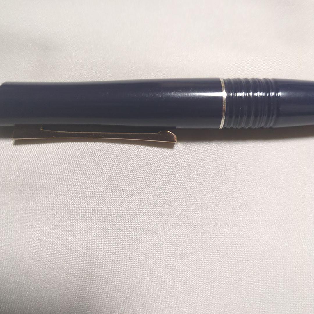 パイロット　万年筆　バンブー　BAMBOO　ネイビー　 希少14Ｋ585 刻印