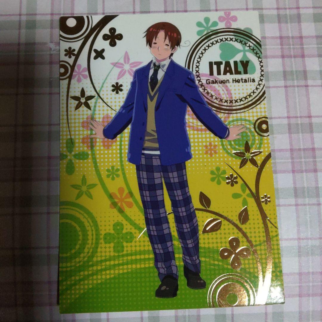 学園ヘタリア　カード　トレカ　ヘタリア　axis powers　イタリア　箔