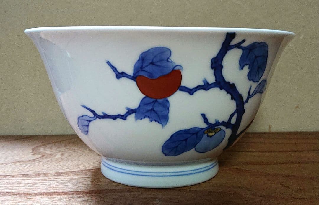 柿右衛門造柿画菓子鉢