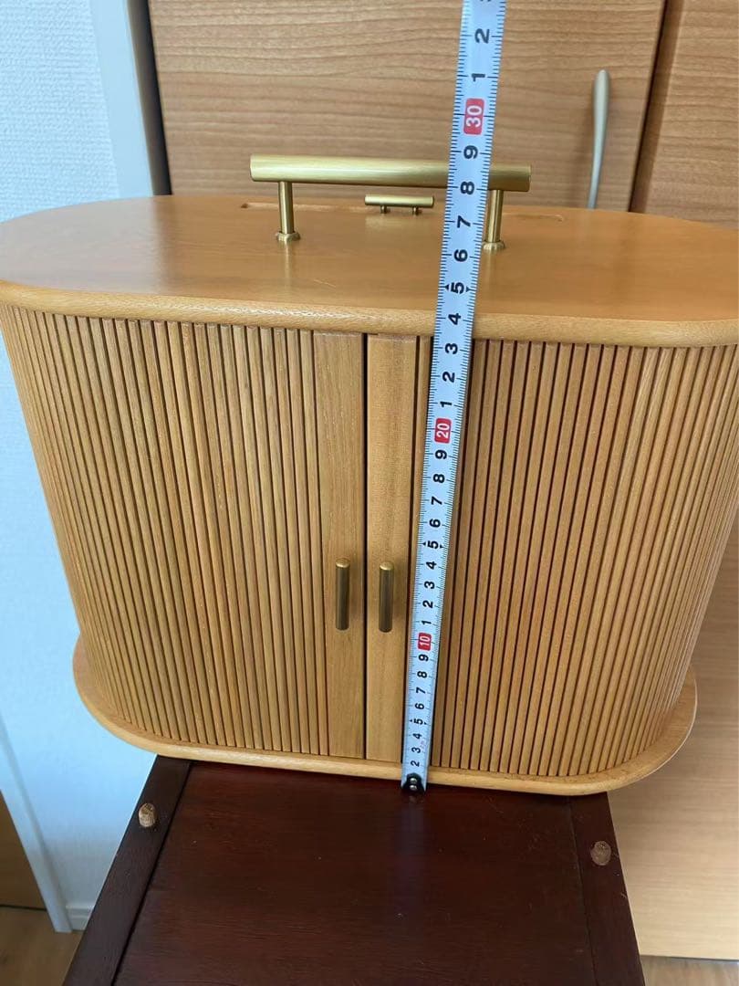 木製化妝箱 個人用 一面鏡