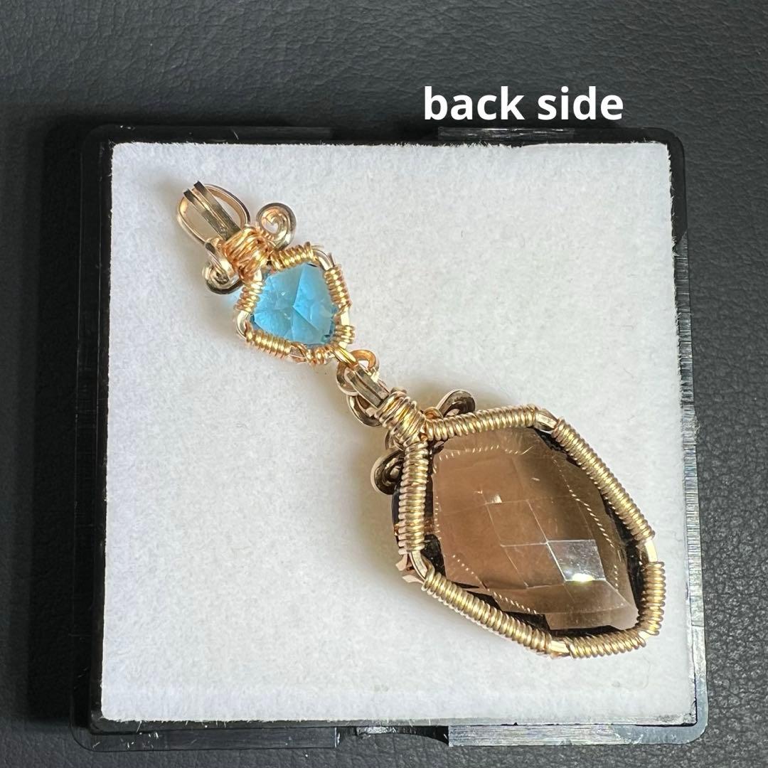 【for マリエモーン様】スイスブルートパーズ＆スモーキークォーツ