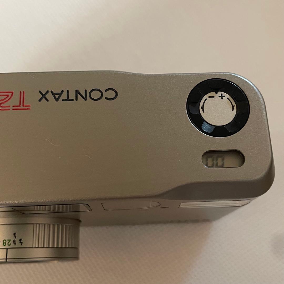 CONTAX T2 シルバー 作例あり 純正ストラップ付 高級フィルムカメラ