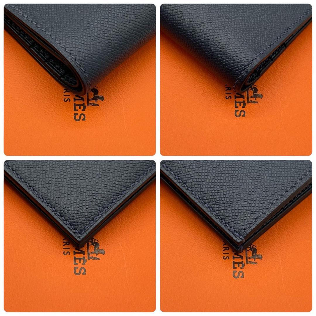 【未使用】エルメス ヴォーマダム ベアン コンパクト 二つ折り財布 W刻印