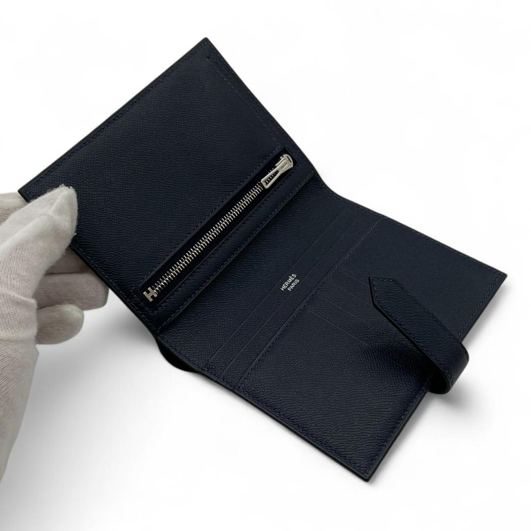 【未使用】エルメス ヴォーマダム ベアン コンパクト 二つ折り財布 W刻印