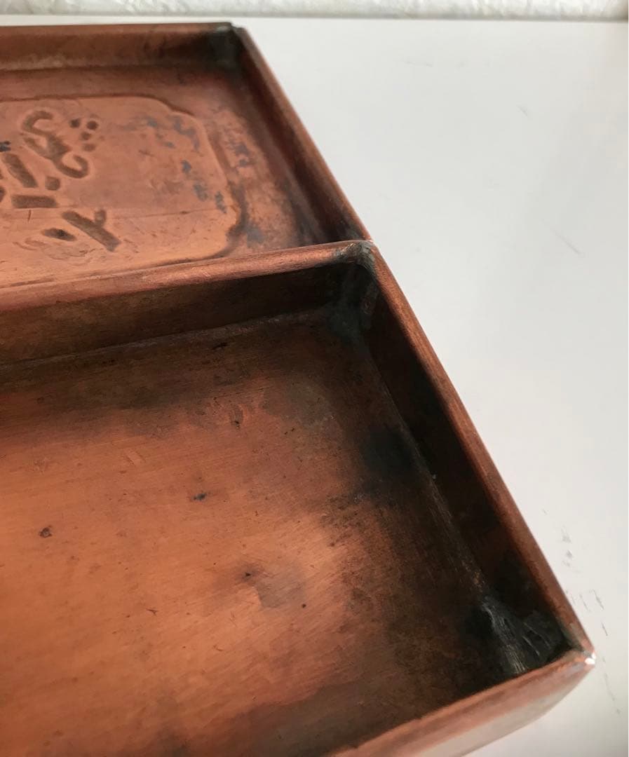 骨董品　銅製　筆箱　筆入れ　希少