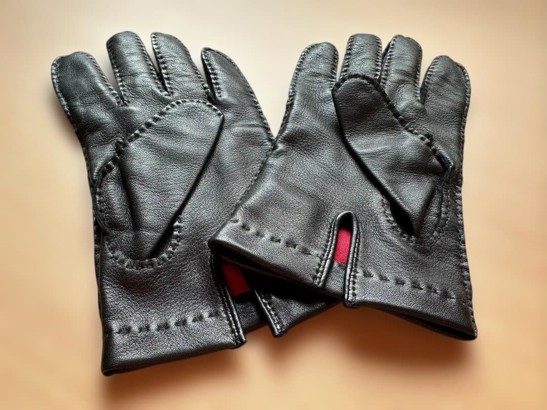 〈美品！〉DENTS レザー手袋 黒 サイズ８