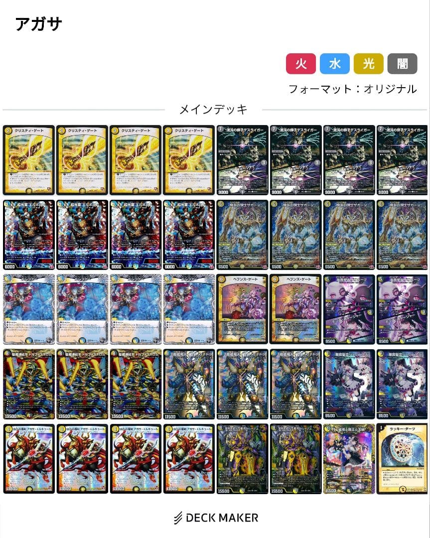 アガサエルキュール　デッキ