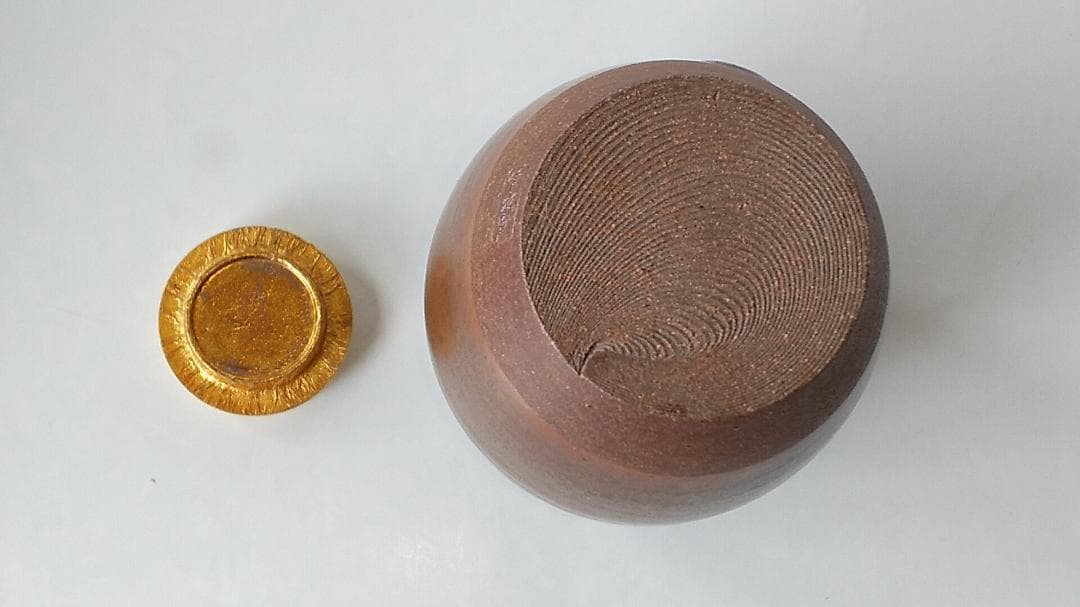 丹波茶入 信水窯 市野信水 作 仕覆 東山裂 共箱 肩衝茶入 茶入 茶道具 美品