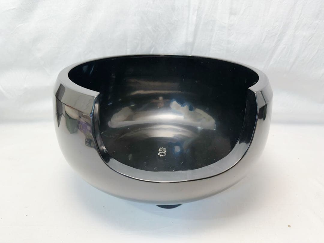 ほぼ未使用 茶道具 崇雲作 黒真塗 道安風炉 土風炉 陶印 敷板 底瓦 火箸灰匙