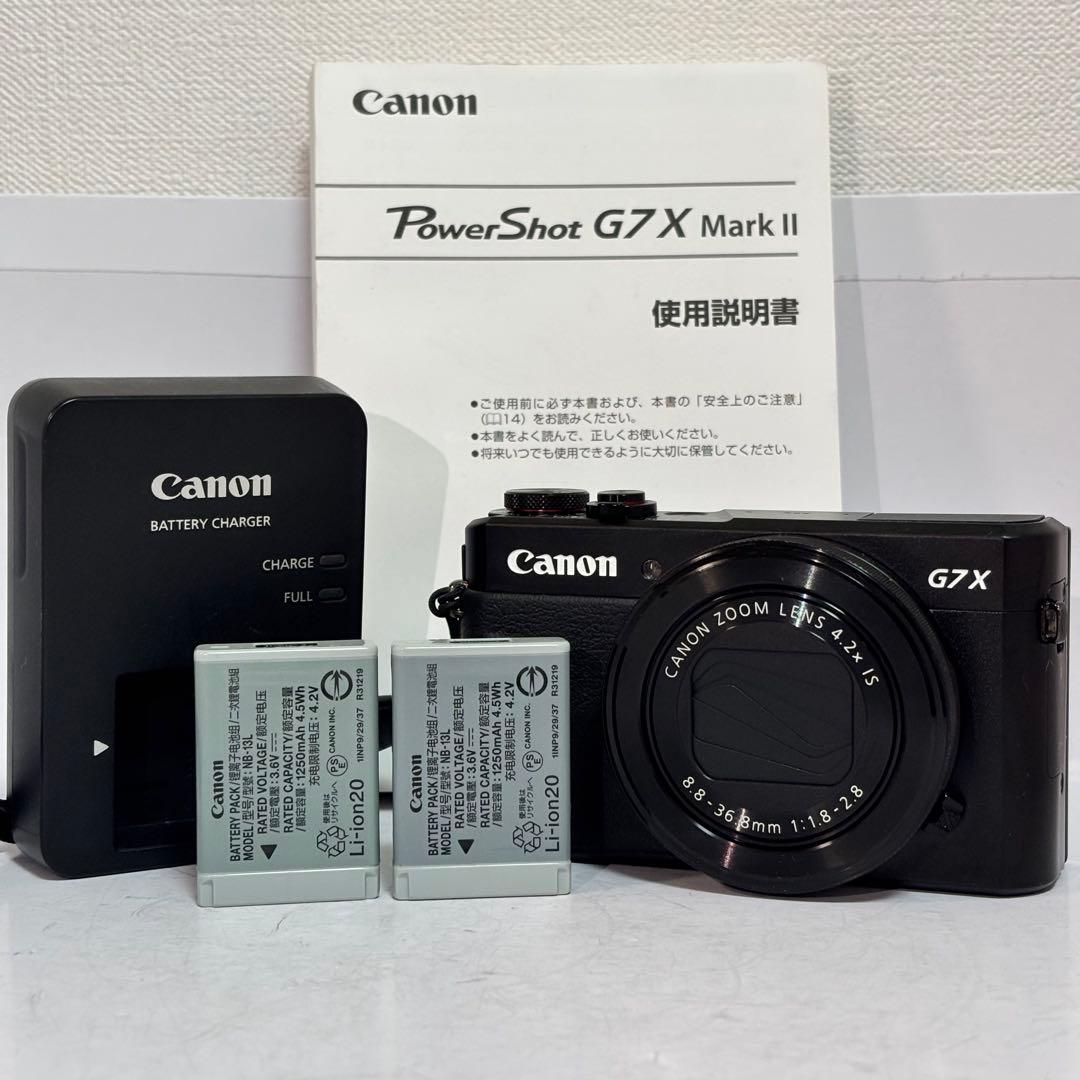 Canon PowerShot G7X Mark II キヤノン ブラック