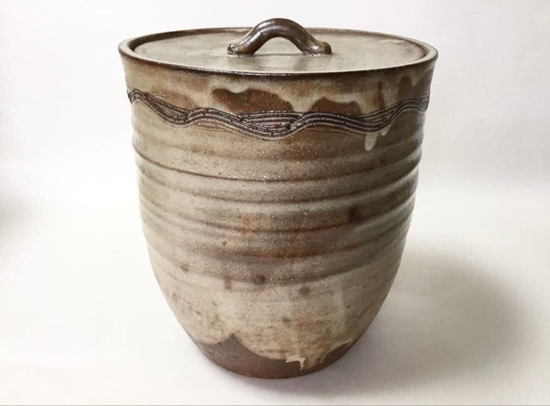 茶道具 古物品 水指 萩 田原陶兵衛 木箱入