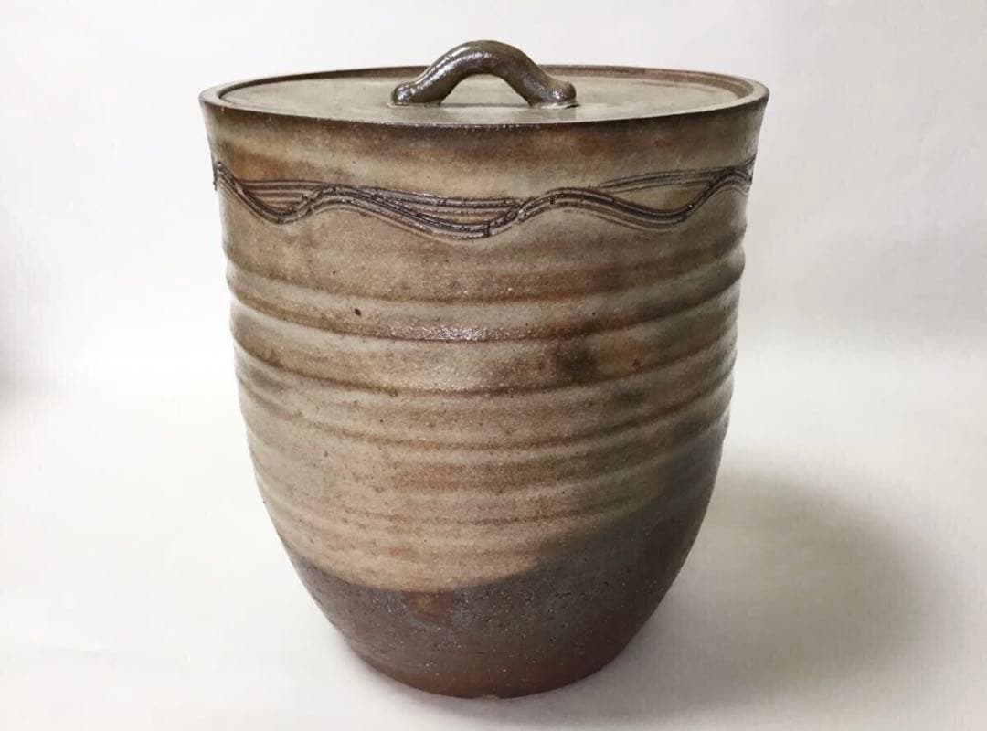 茶道具 古物品 水指 萩 田原陶兵衛 木箱入