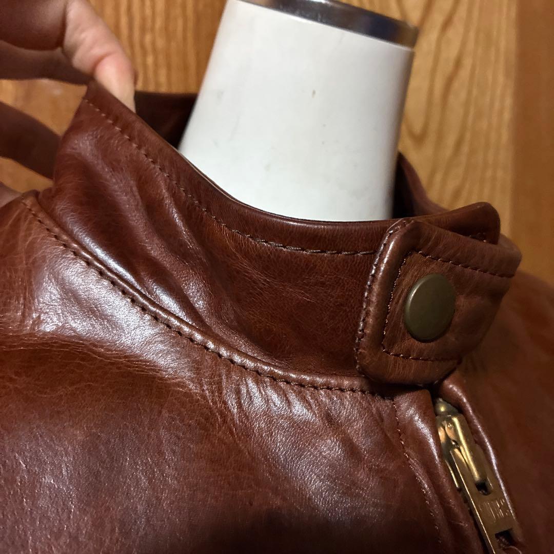 Y2レザー日本製♡馬革　高級　高品質　メンズ　革ジャン　本革ジャケット