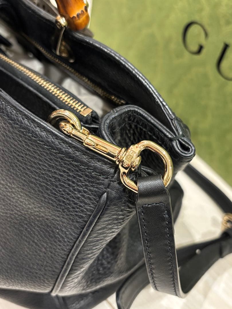 GUCCI グッチ 超美品 バンブー ショッパー 2WAY ハンドバッグ