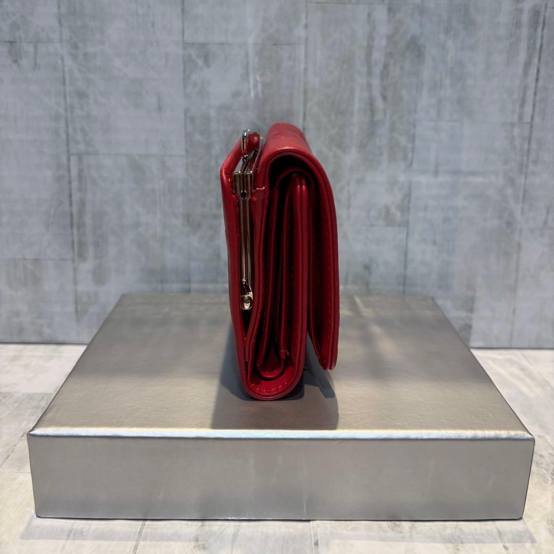 Vivienne Westwood 3つ折り財布 / レッド/シルバー金具付き