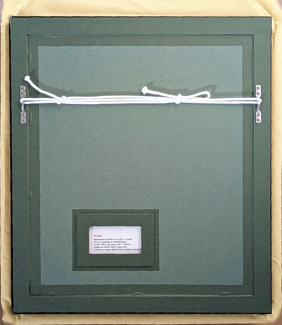 藤田嗣治 『猫』 / エッチング 銅版画 / シャーマンコレクション