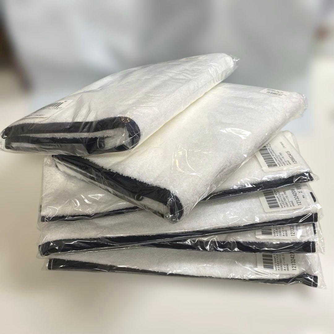 新品 今治 タオルセット 7枚 フェイスタオル バスタオル ネイビー シンプル