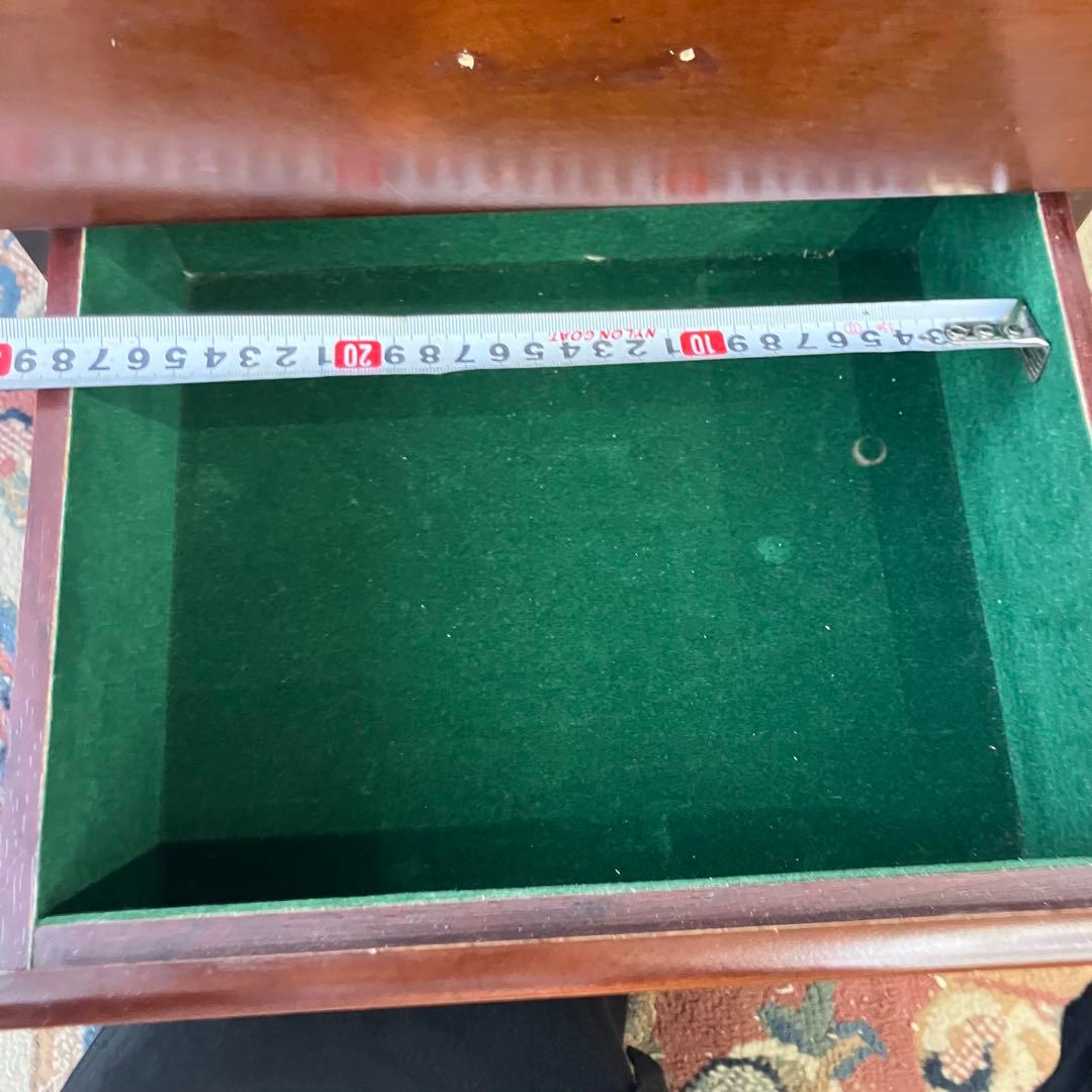 北欧レトロ Powellパウエル 猫脚 木製ジュエリーケース アクセサリーケース