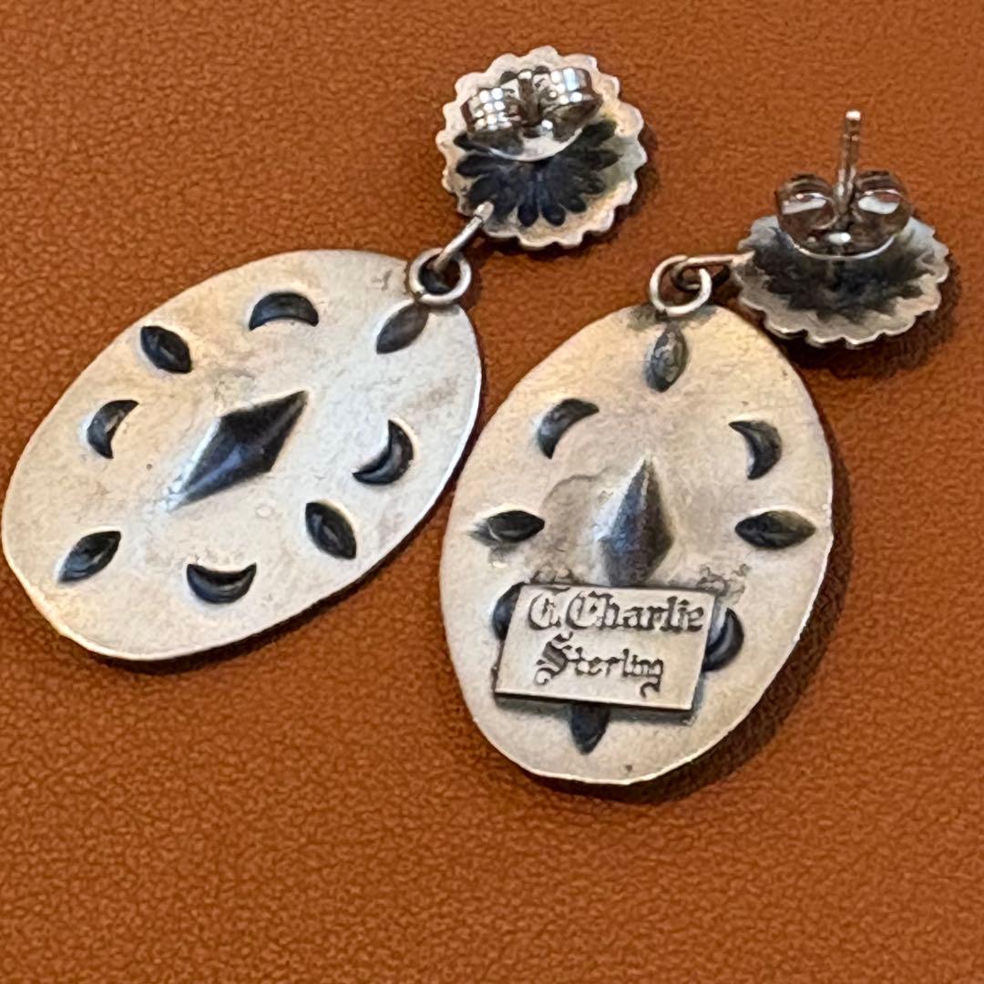 Navajo ”T. Charlle\" ナバホ族シルバーピアス