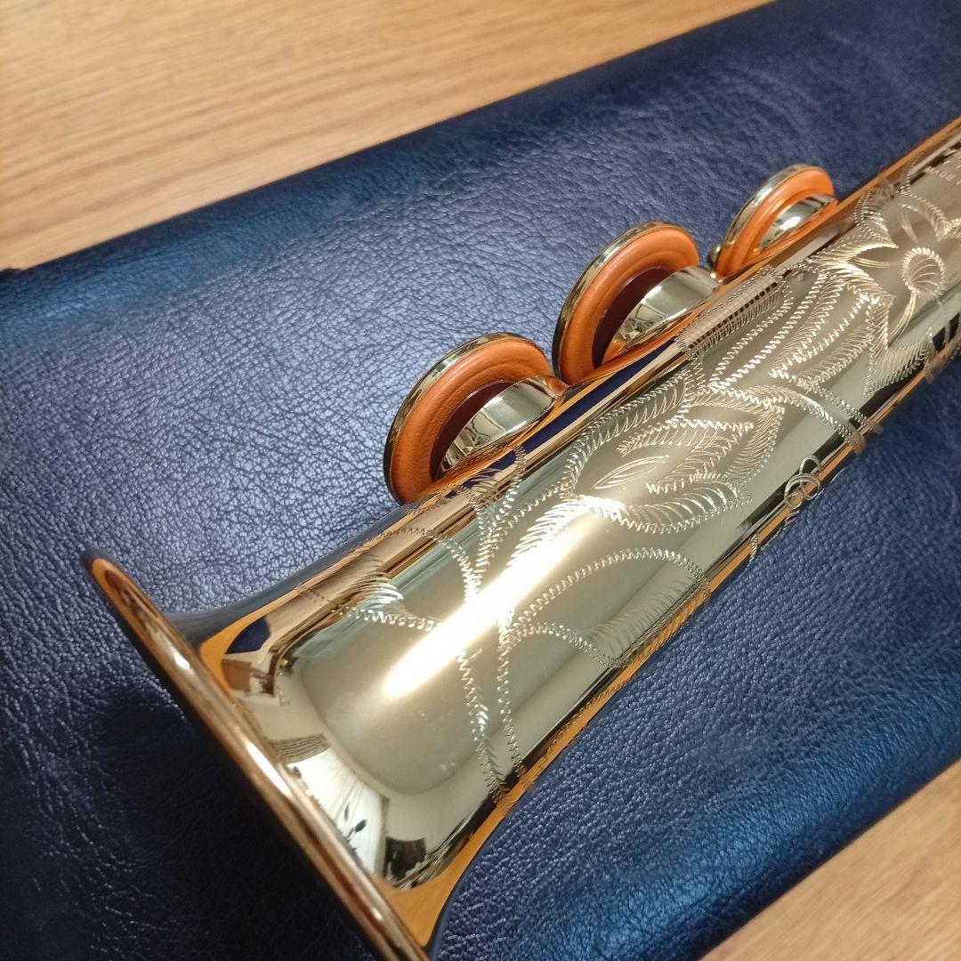 ②【麗音良品】YAMAHA YSS-875EX 純正ケース等完備ソプラノサックス