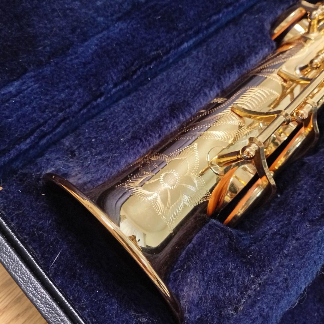 ②【麗音良品】YAMAHA YSS-875EX 純正ケース等完備ソプラノサックス