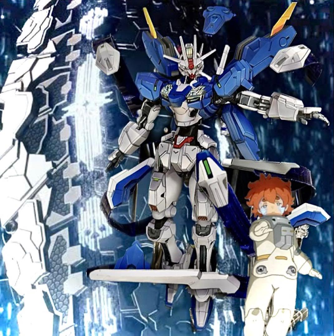 アニメ塗装　水星の魔女　ガンダム　HGエアリアル　ガンプラ