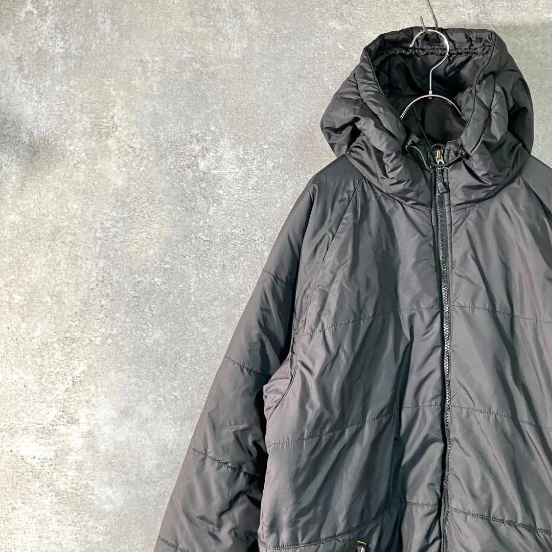 GOLITE　中綿ジャケット　長袖　ブラック　無地　フーディー　ジップアップ