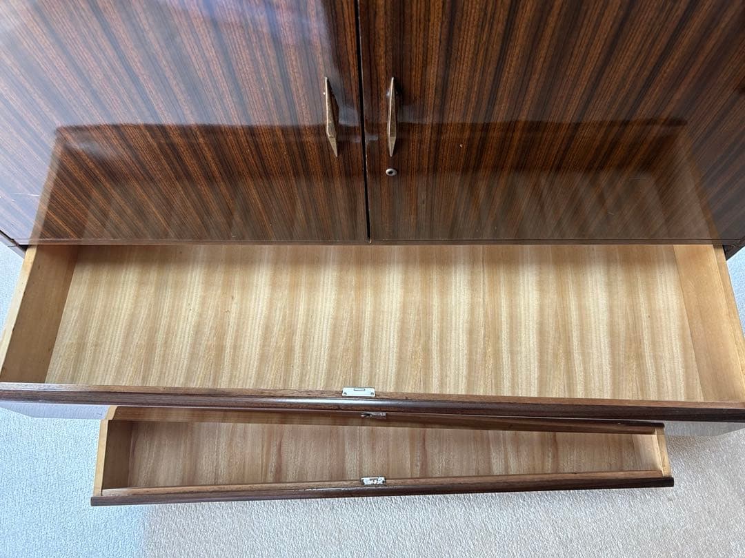 上段(小物入)中段(着物入)下段(3引出)3段組タンス