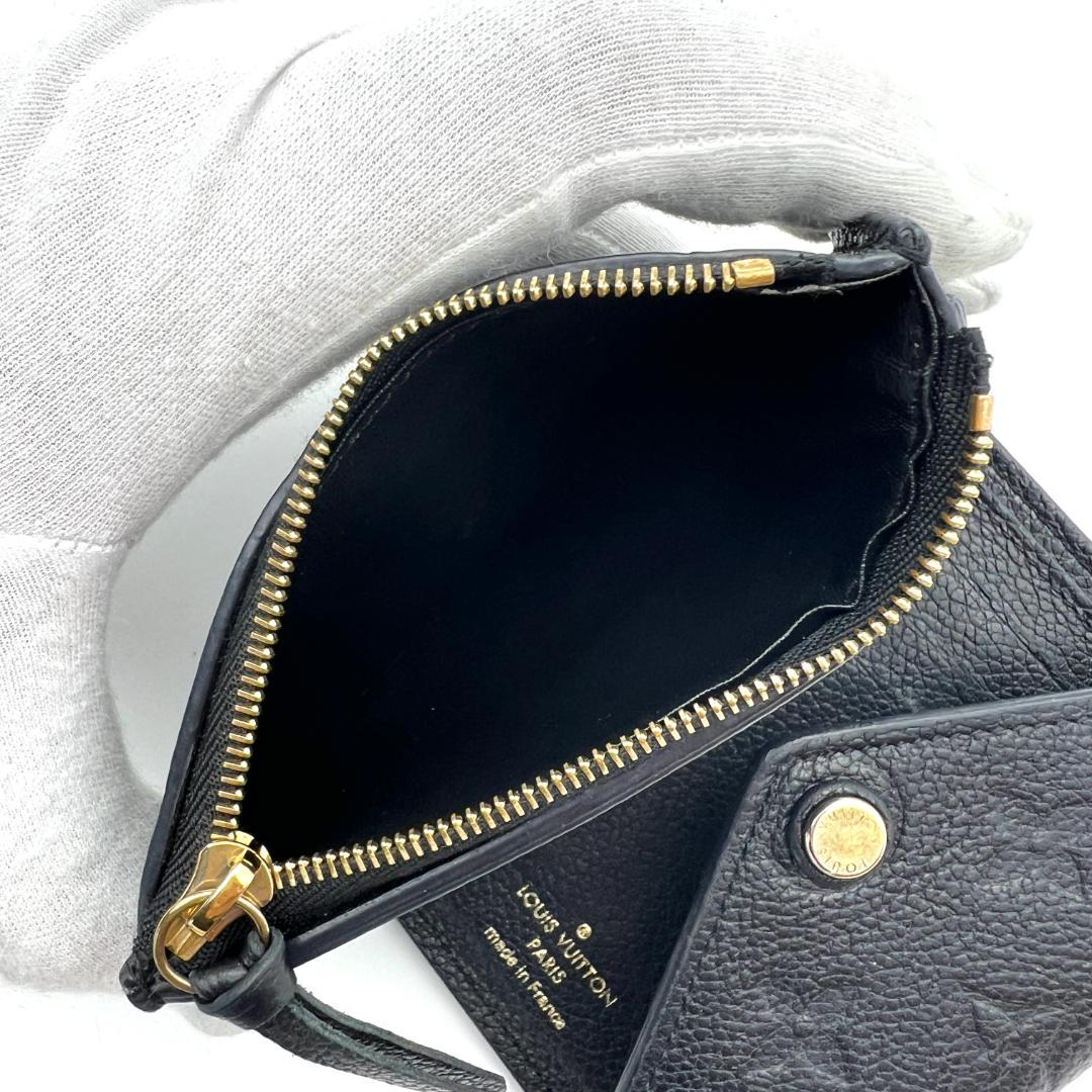【極美品】ルイヴィトン アンプラント ポルトフォイユ ヴィクトリーヌ 黒 C97