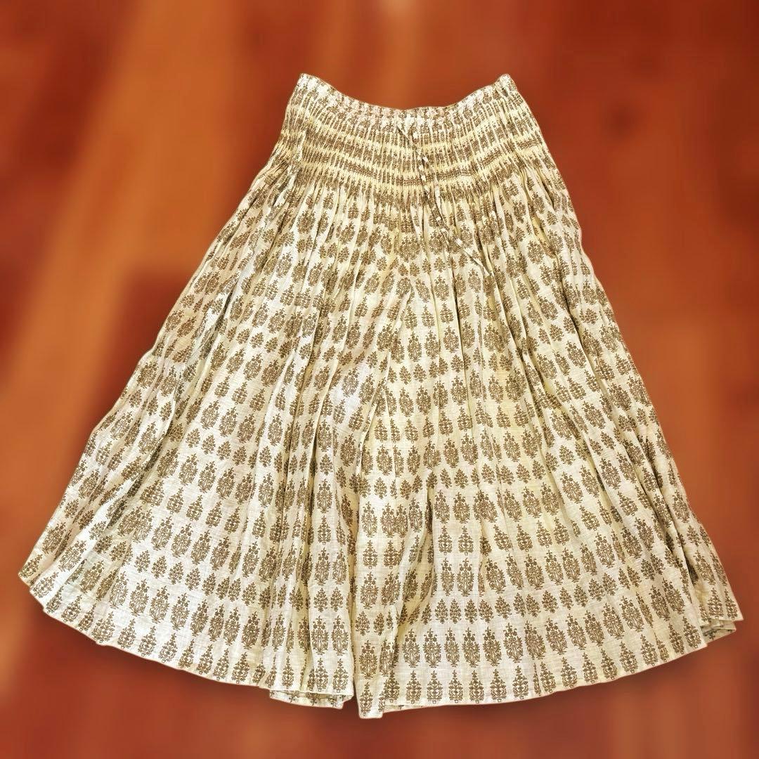 maison de soil メゾンドソイル　イージーワイドパンツ　リネン