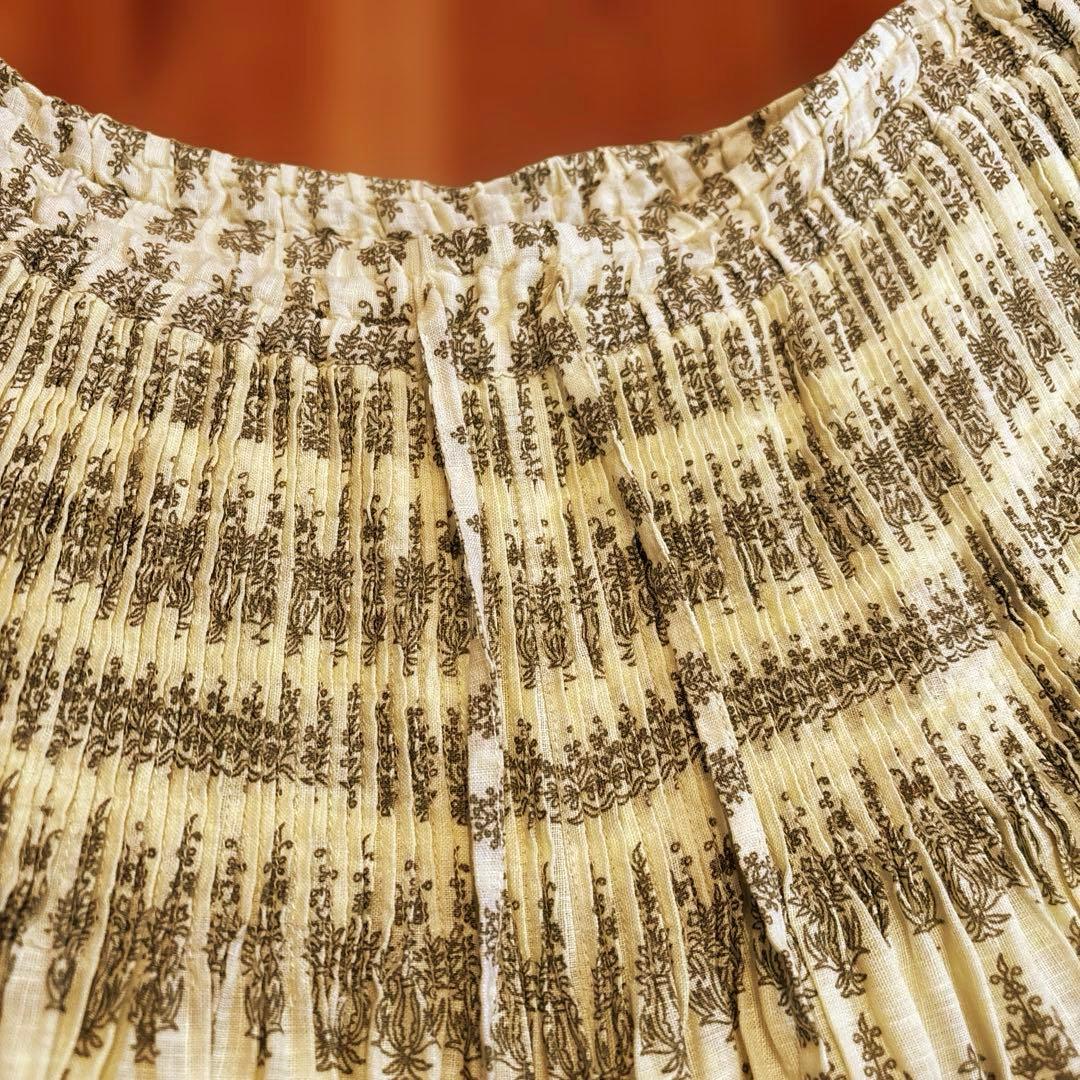 maison de soil メゾンドソイル　イージーワイドパンツ　リネン