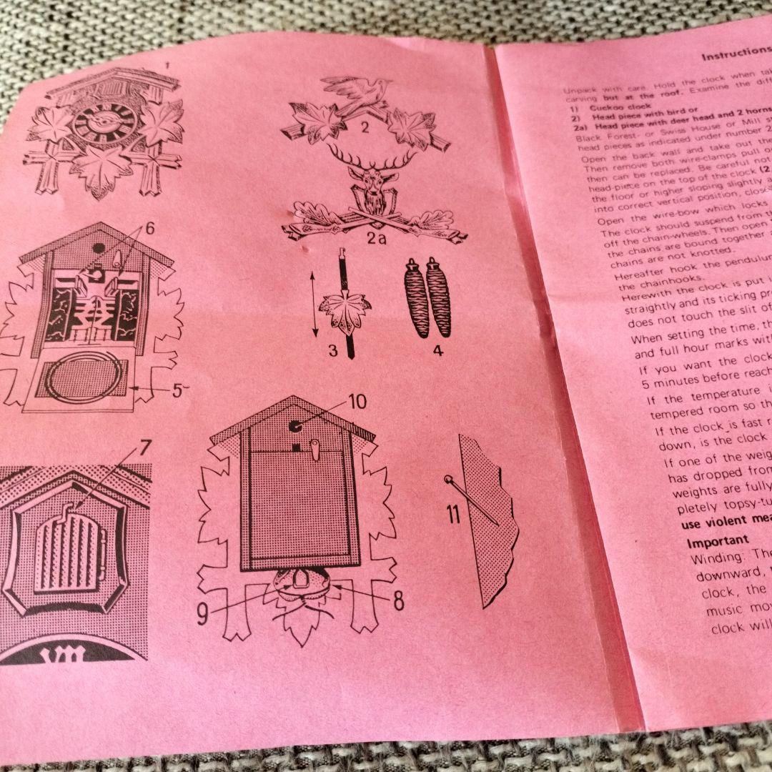 未使用◆ドイツ製◆鳩時計5リーフ　カッコー