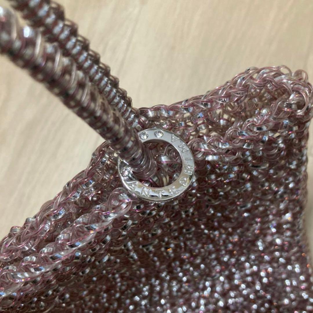 アンテプリマ　ワイヤーバッグ　ピンク