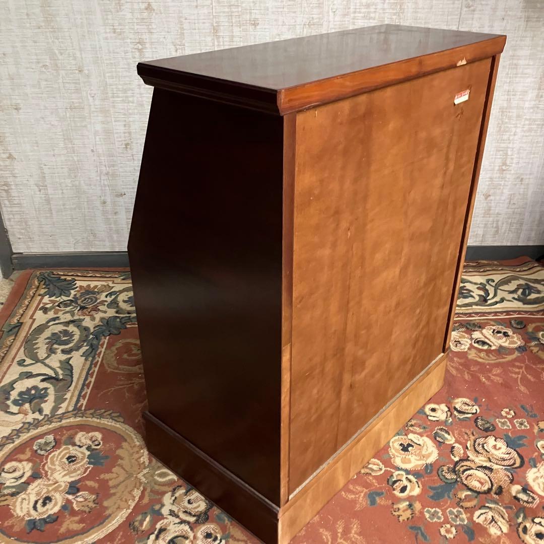 西脇工創 北海道旭川 大雪の工芸家具 英国クラシック 木製ライティングビューロ