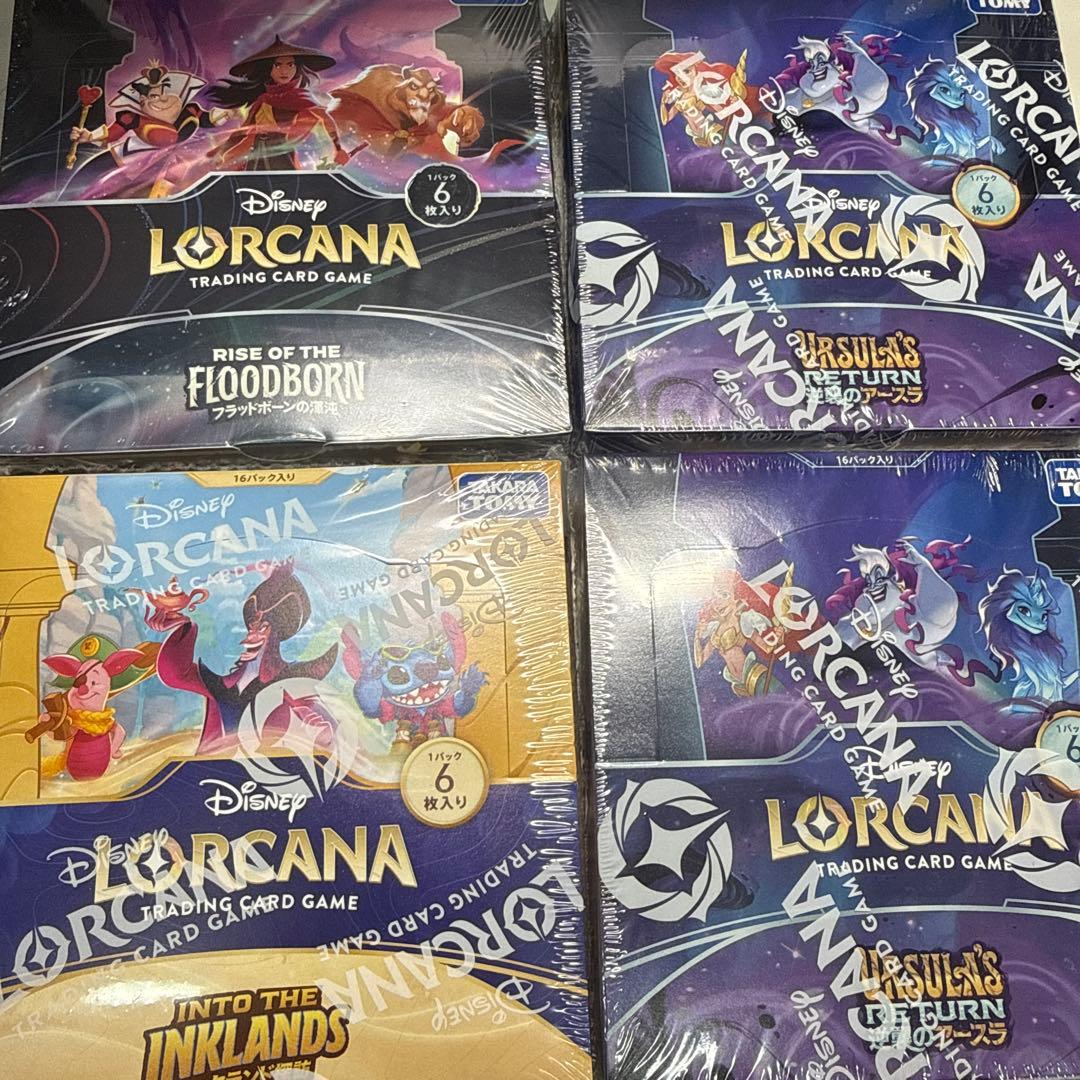 【新品未開封】Disney Lorcana ロルカナ 4box セット