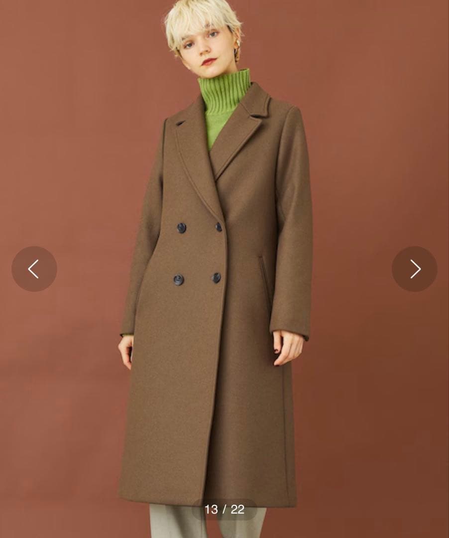 STUDIOUS ロングコート ウール チェスターコート カシミヤ