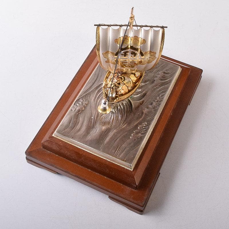 関武比古造　銀製　STERLING960刻印　宝船　約124g　D　R8728