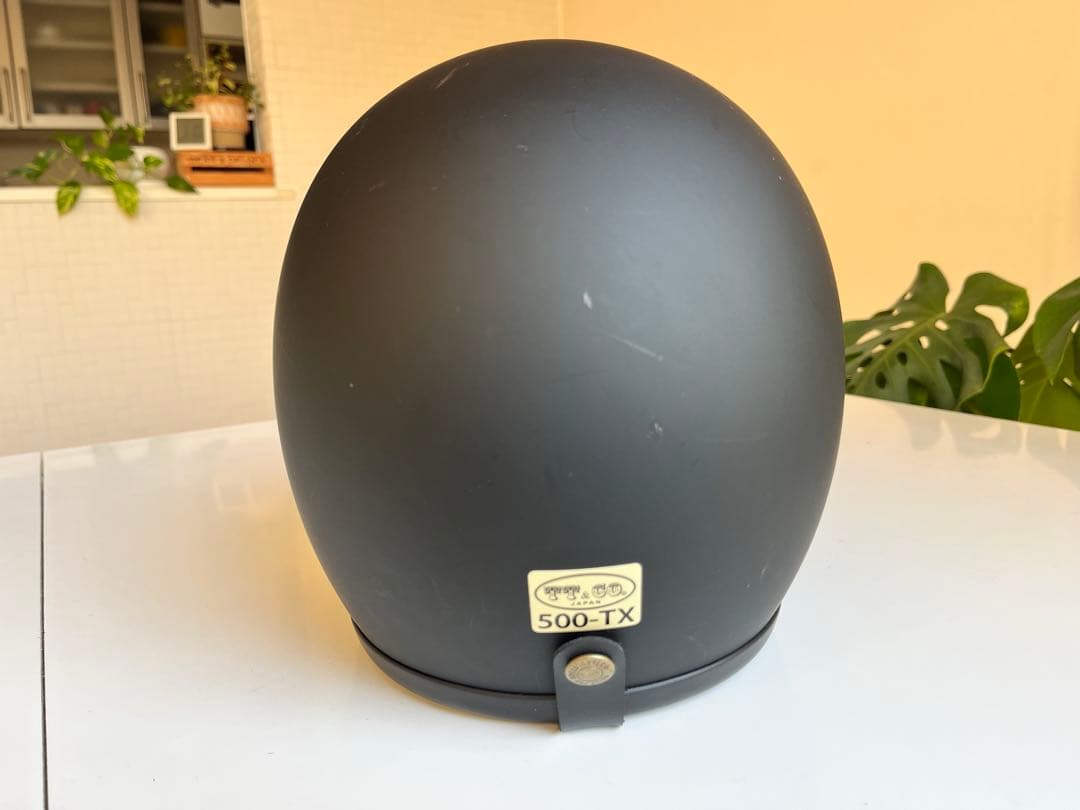 【正規品】TT&CO. 500TX 本革Wストラップ ジェットヘルメット