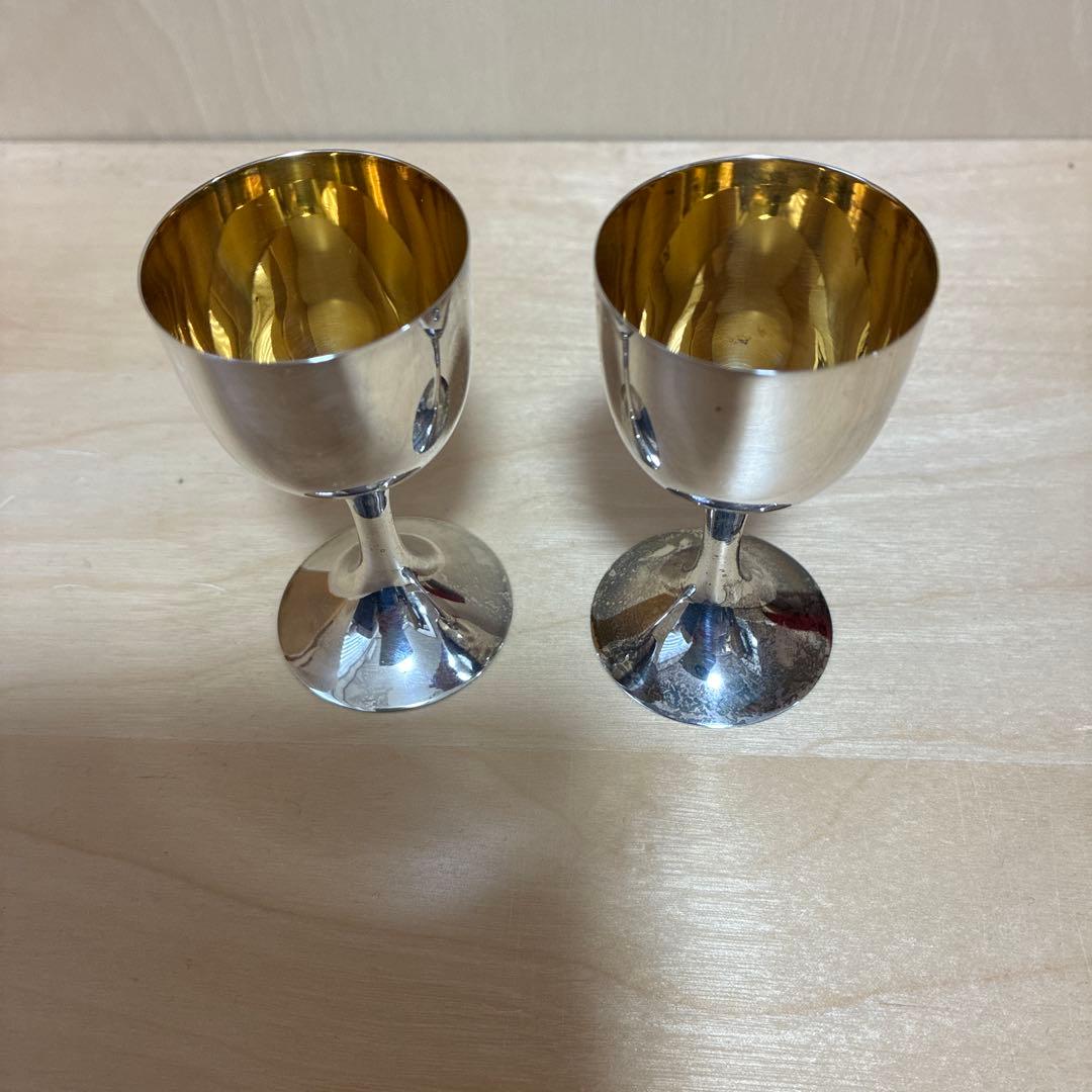 ク*コ様 松田聖子 神田正輝 結婚式 婚礼 引き出物 大淵銀器 銀杯 レア　逸品