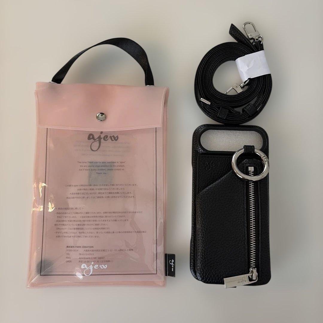 新品未使用　ajew ブラックレザー iPhone air ケース
