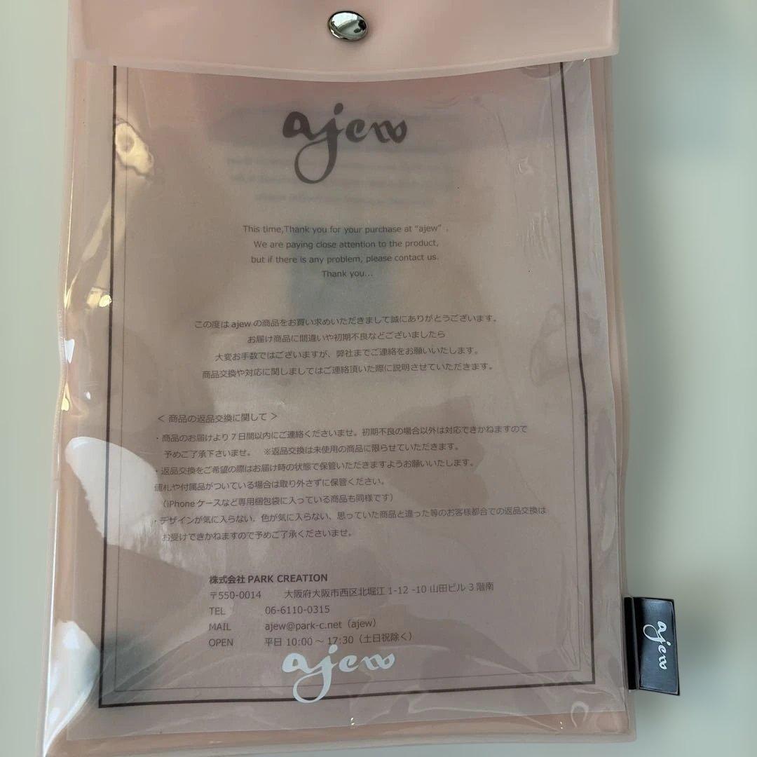 新品未使用　ajew ブラックレザー iPhone air ケース
