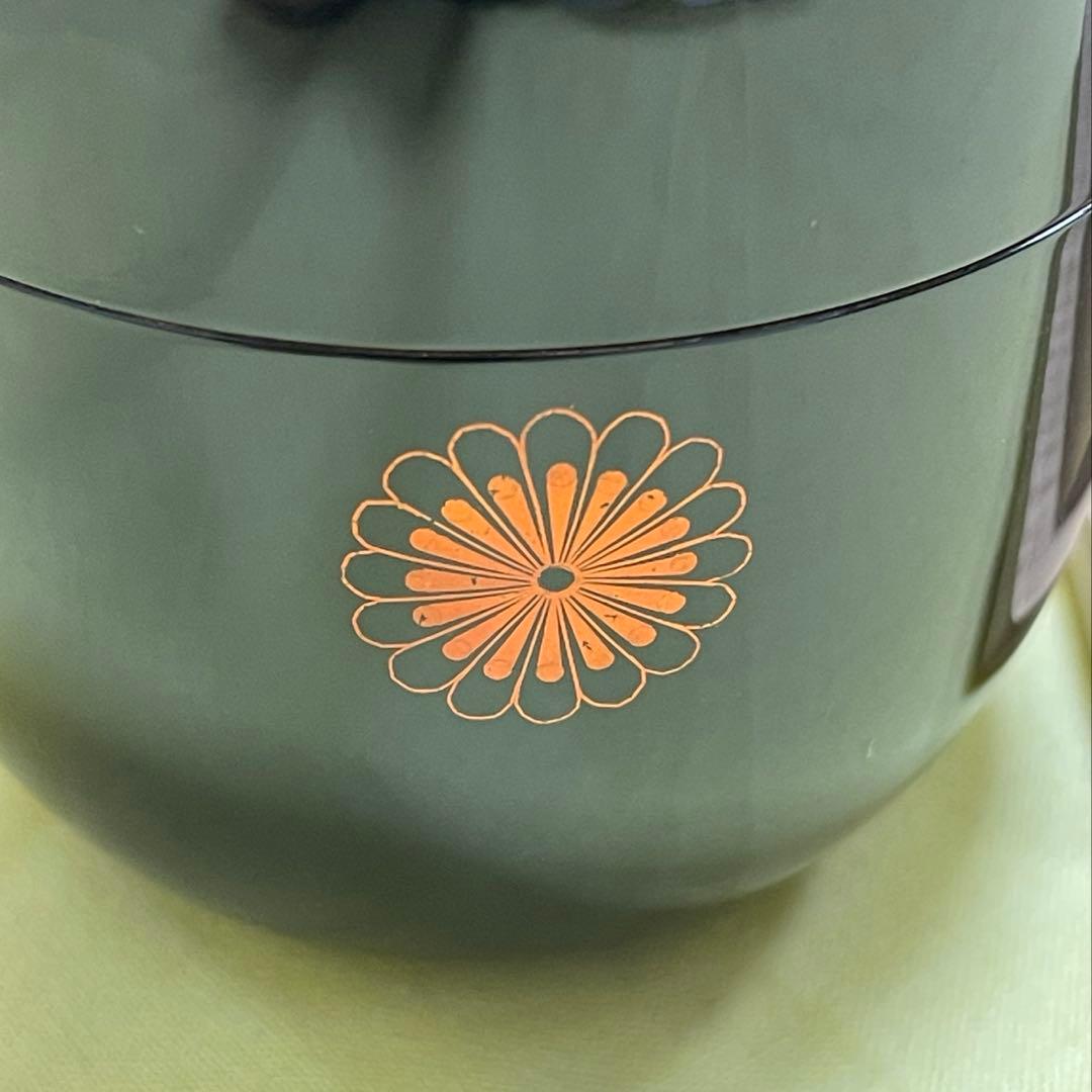 希少　重要無形文化財　人間国宝　江里佐代子　截金　棗　菊花　茶道具