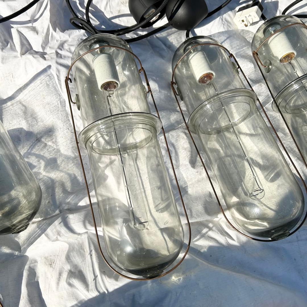 ピーター・アイビー　ライトカプセル　L クリアガラス ペンダントライト セット