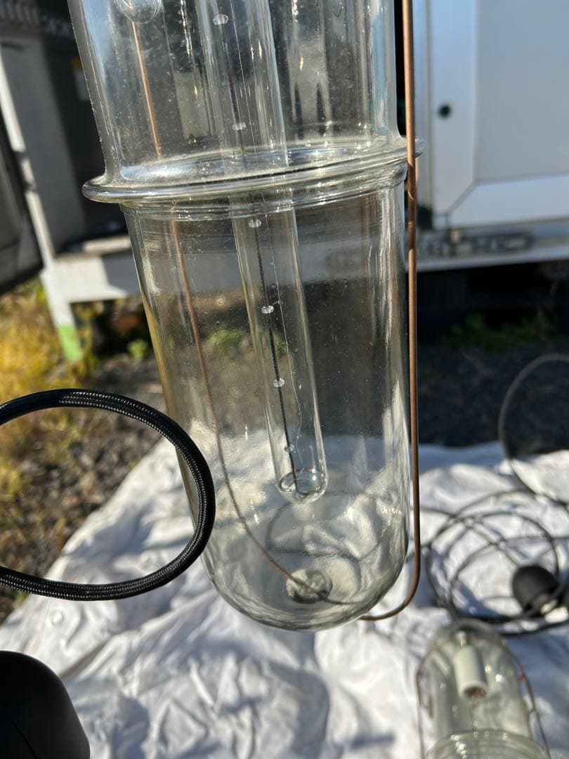 ピーター・アイビー　ライトカプセル　L クリアガラス ペンダントライト セット