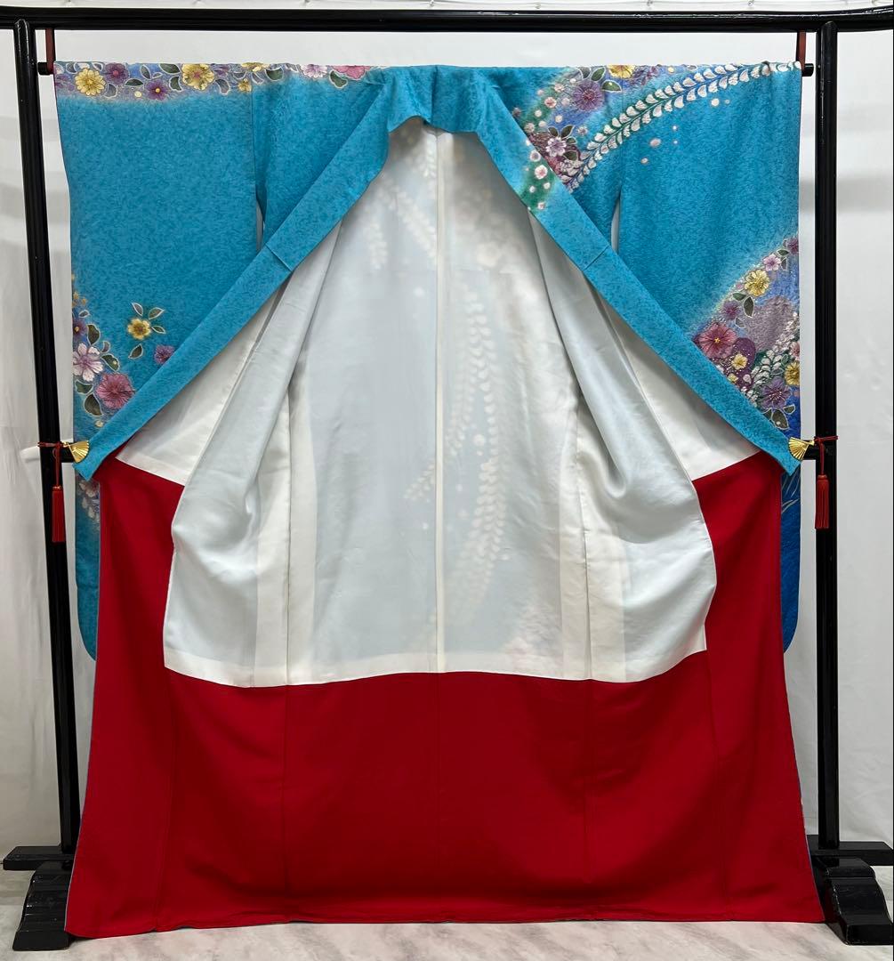 振り袖　フルセット　別誂長襦袢付　成人式　 金彩加工　刺繍入り　辻ヶ花 622