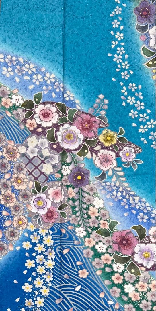 振り袖　フルセット　別誂長襦袢付　成人式　 金彩加工　刺繍入り　辻ヶ花 622