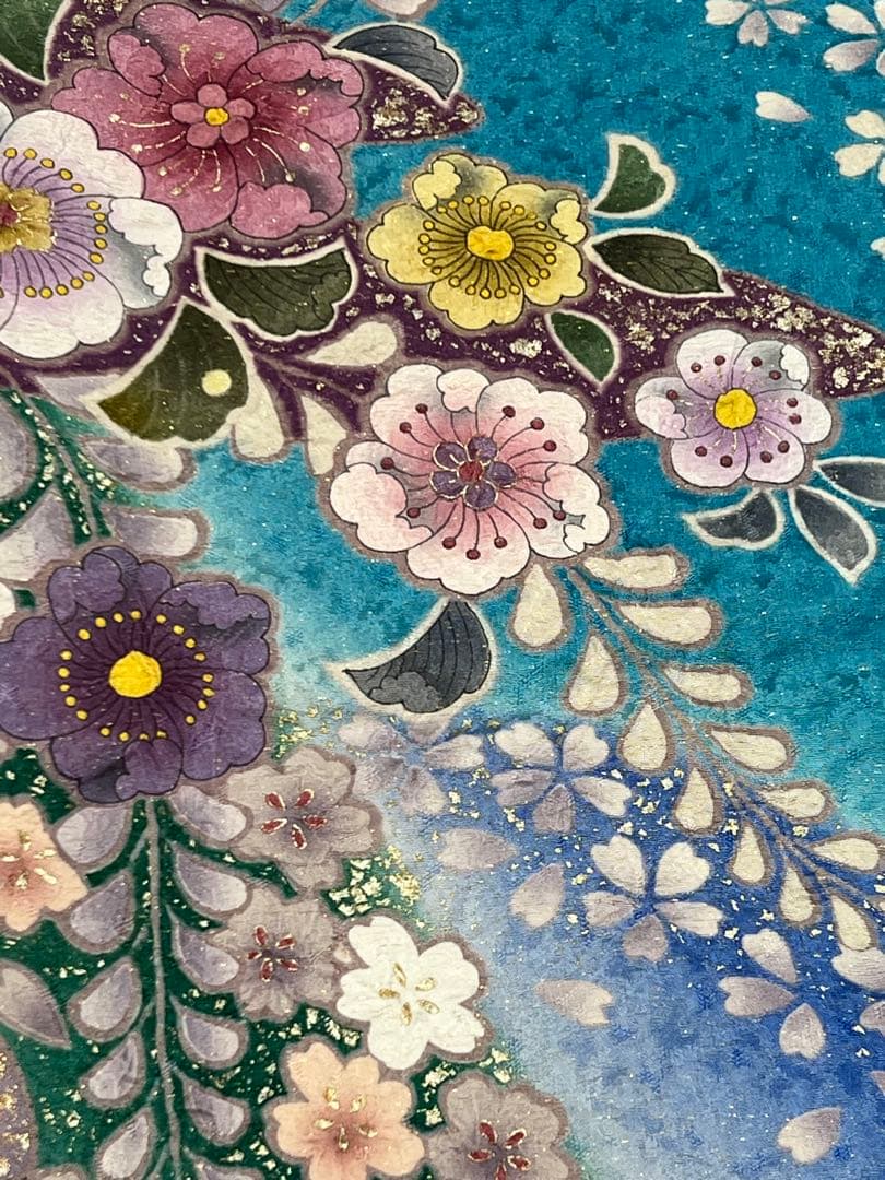 振り袖　フルセット　別誂長襦袢付　成人式　 金彩加工　刺繍入り　辻ヶ花 622